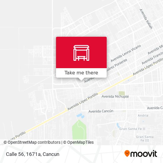 Mapa de Calle 56, 1671a