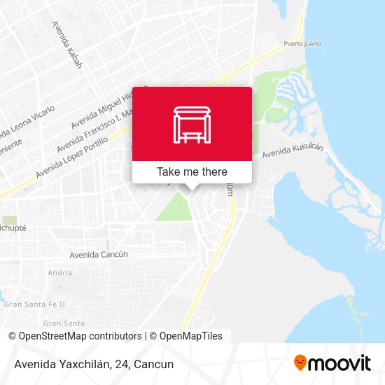 Mapa de Avenida Yaxchilán, 24