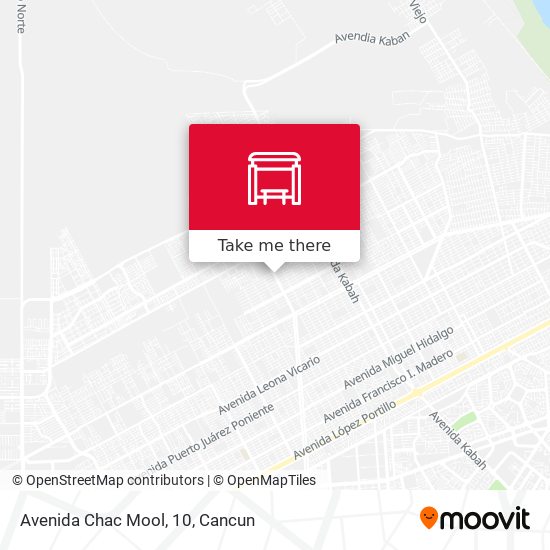 Avenida Chac Mool, 10 map