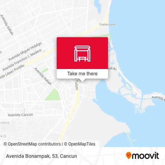 Avenida Bonampak, 53 map