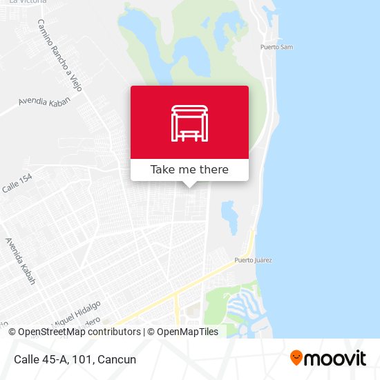 Mapa de Calle 45-A, 101