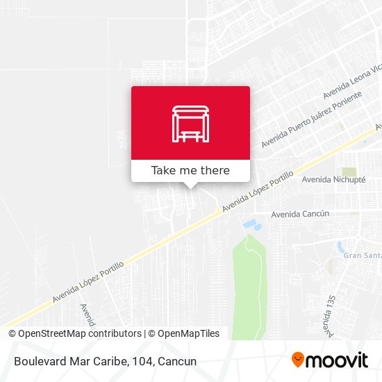 Boulevard Mar Caribe, 104 map