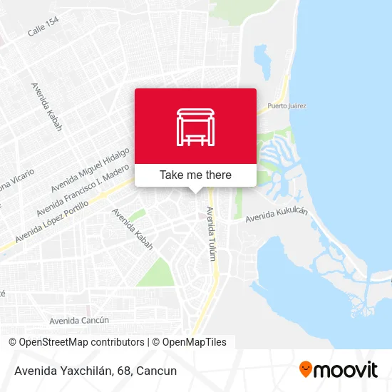 Mapa de Avenida Yaxchilán, 68