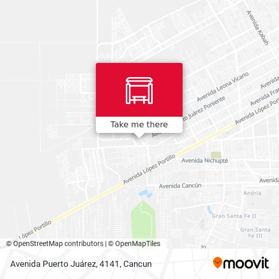Mapa de Avenida Puerto Juárez, 4141