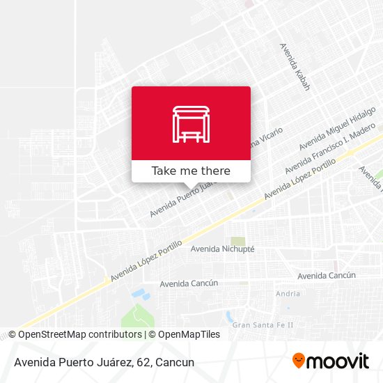 Mapa de Avenida Puerto Juárez, 62