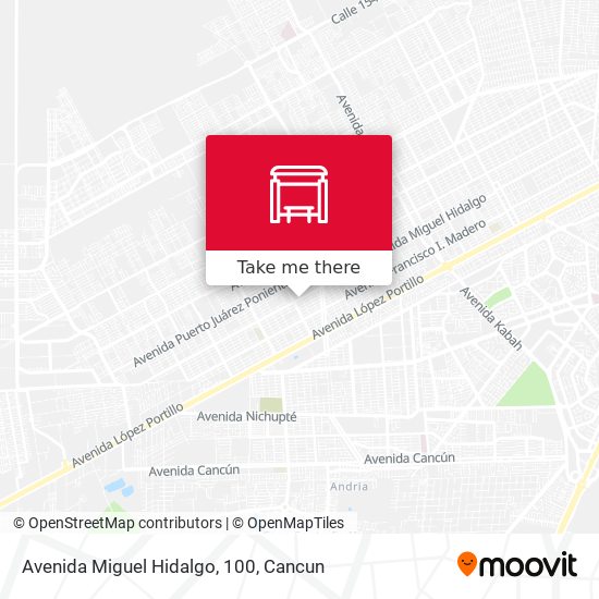 Mapa de Avenida Miguel Hidalgo, 100