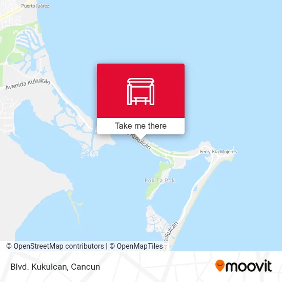 Blvd. Kukulcan map