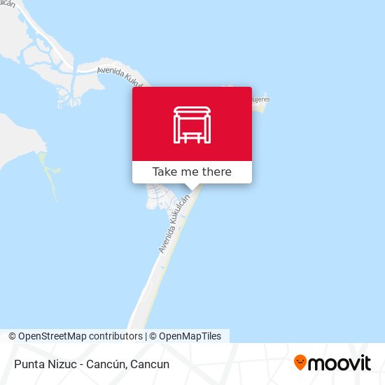 Punta Nizuc - Cancún map