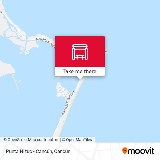 Punta Nizuc - Cancún map