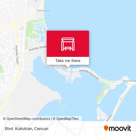 Blvd. Kukulcan map