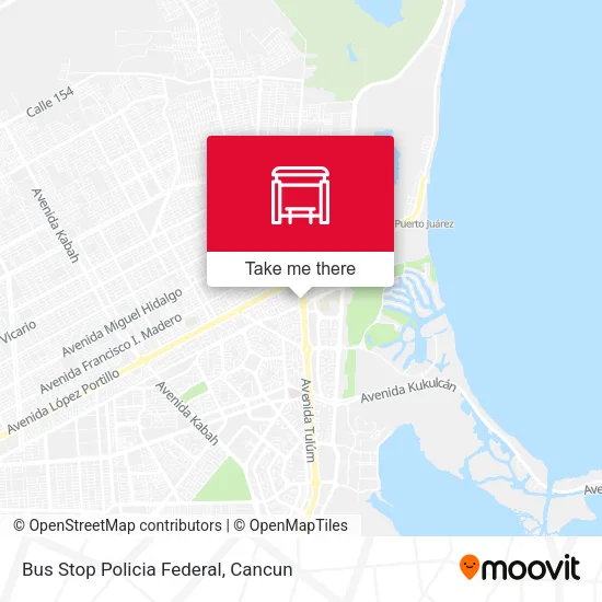 Mapa de Bus Stop Policia Federal