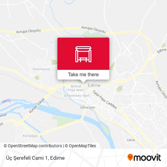 Üç Şerefeli Cami 1 map