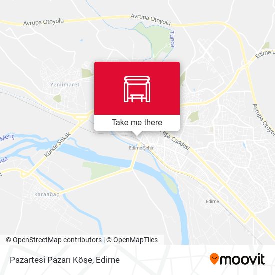 Pazartesi Pazarı Köşe map