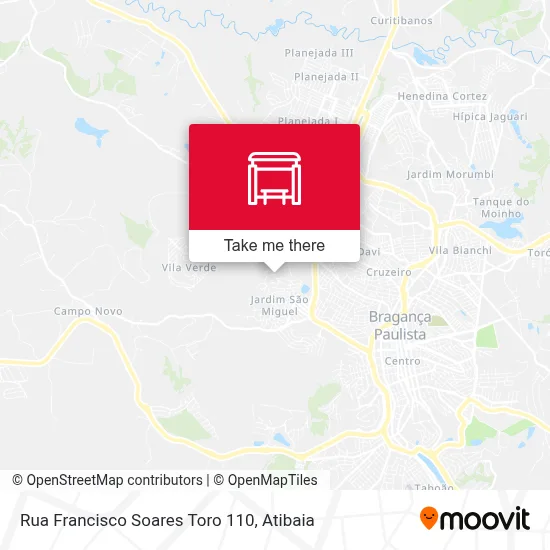 Rua Francisco Soares Toro 110 map