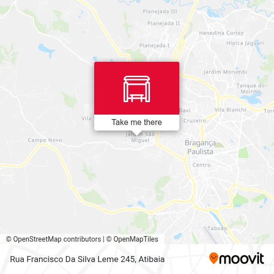 Rua Francisco Da Silva Leme 245 map