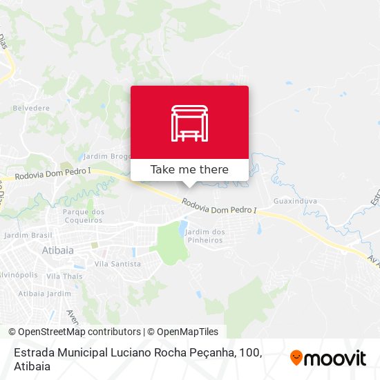 Estrada Municipal Luciano Rocha Peçanha, 100 map