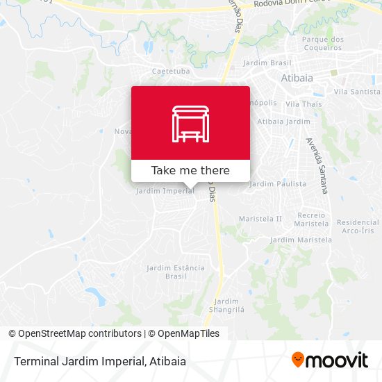 Terminal Jardim Imperial map