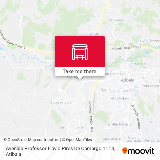 Mapa Avenida Professor Flávio Píres De Camargo 1114