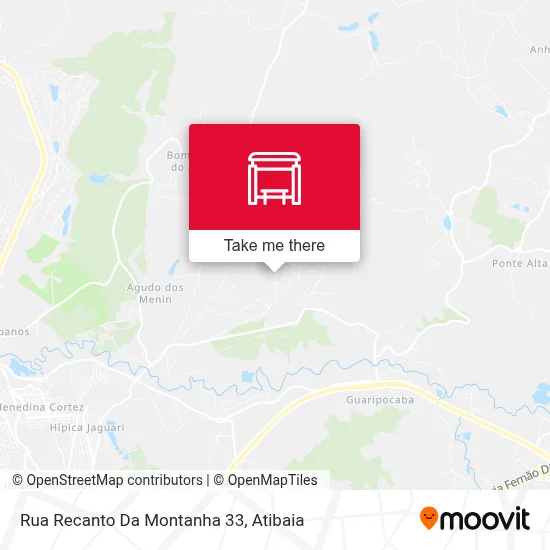 Rua Recanto Da Montanha 33 map