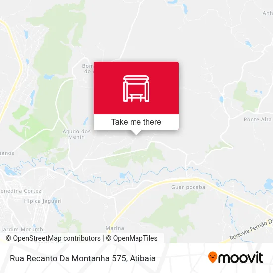Rua Recanto Da Montanha 575 map