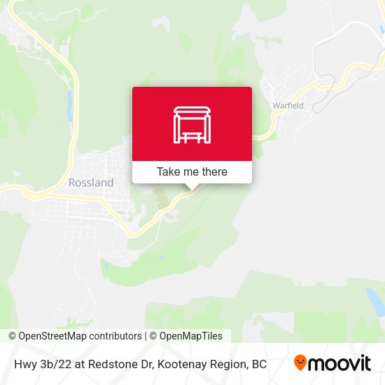 Hwy 3b/22 at Redstone Dr map