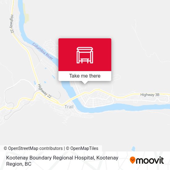 Kootenay Boundary Regional Hospital map