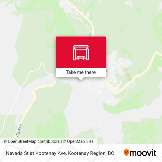 Nevada St at Kootenay Ave plan