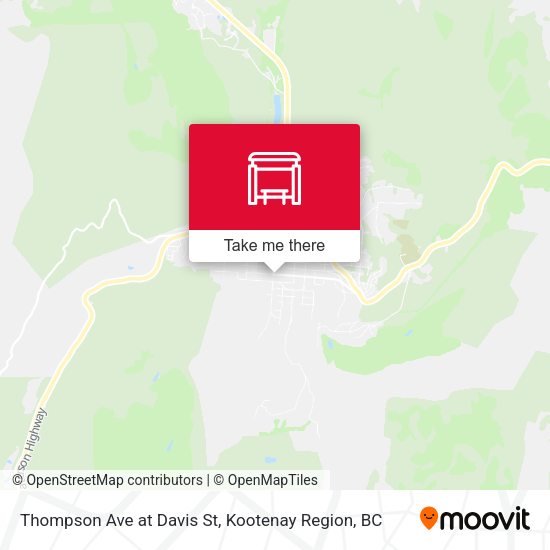Thompson Ave at Davis St map