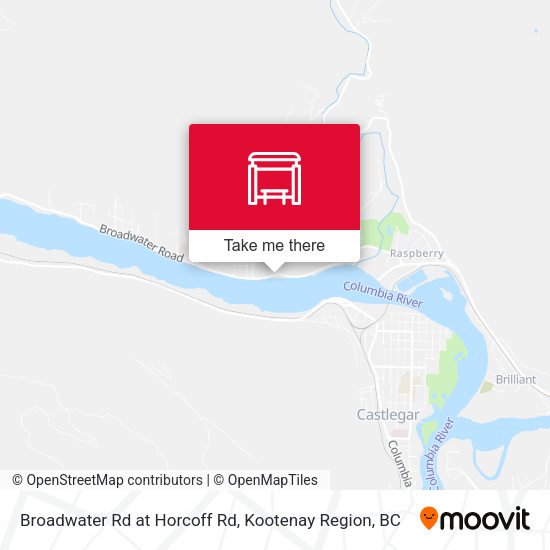 Broadwater Rd at Horcoff Rd map