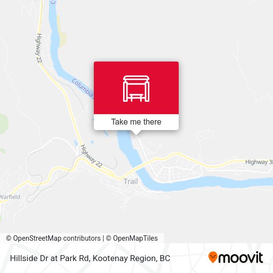 Hillside Dr at Park Rd map