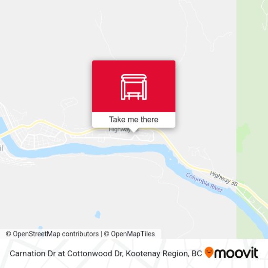 Carnation Dr at Cottonwood Dr map
