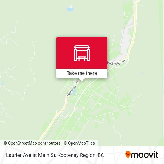 Laurier Ave at Main St map