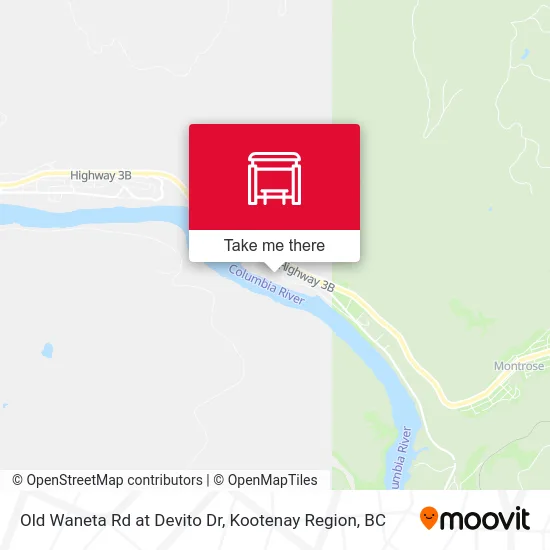 Old Waneta Rd at Devito Dr map