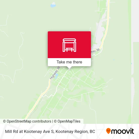 Mill Rd at Kootenay Ave S map