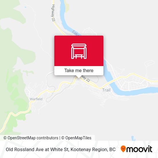 Old Rossland Ave at White St map