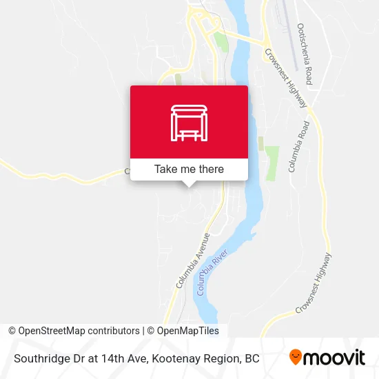 Southridge Dr at 14th Ave map