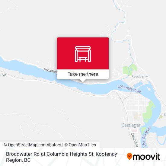 Broadwater Rd at Columbia Heights St plan