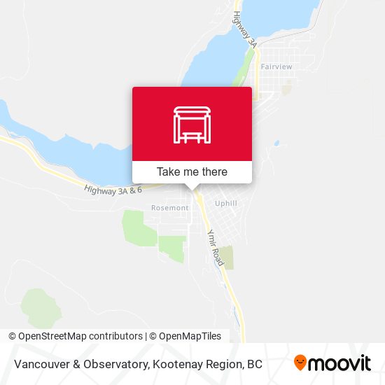 Vancouver & Observatory map