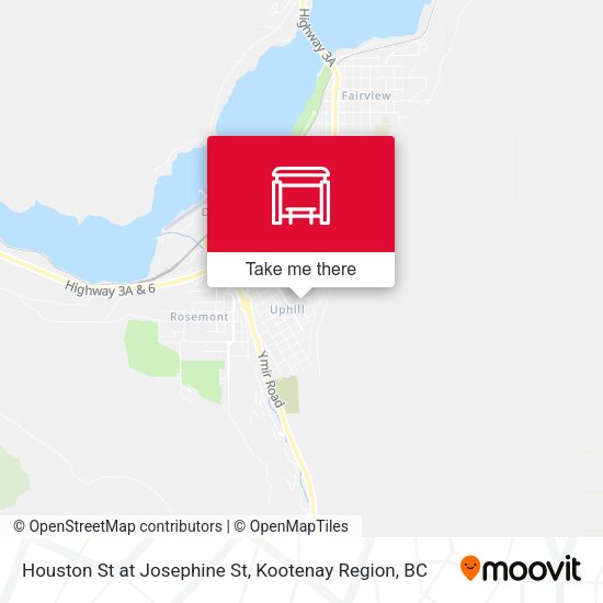 Houston St at Josephine St map