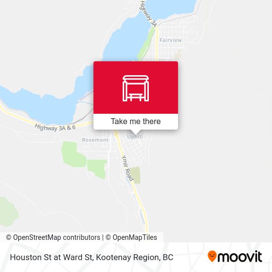 Houston St at Ward St map