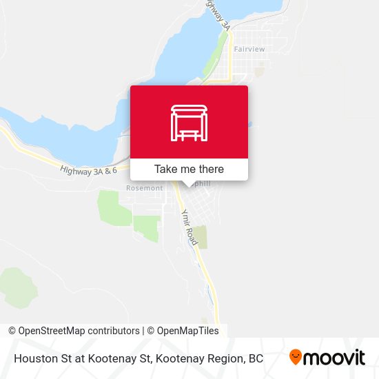Houston St at Kootenay St map