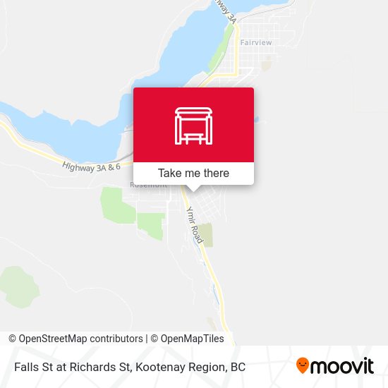 Falls St at Richards St map