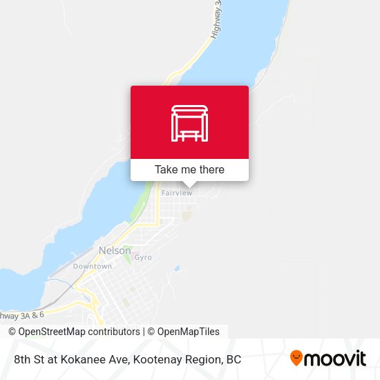 8th St at Kokanee Ave map
