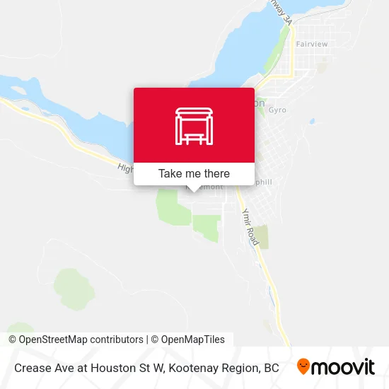 Crease Ave at Houston St W map