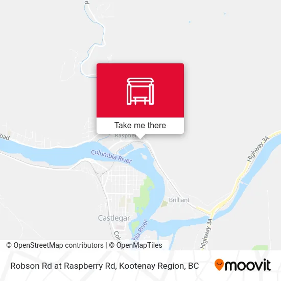 Robson Rd at Raspberry Rd map