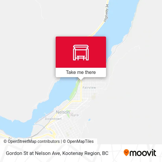 Gordon St at Nelson Ave map