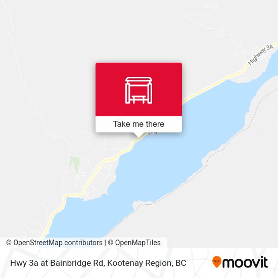 Hwy 3a at Bainbridge Rd map
