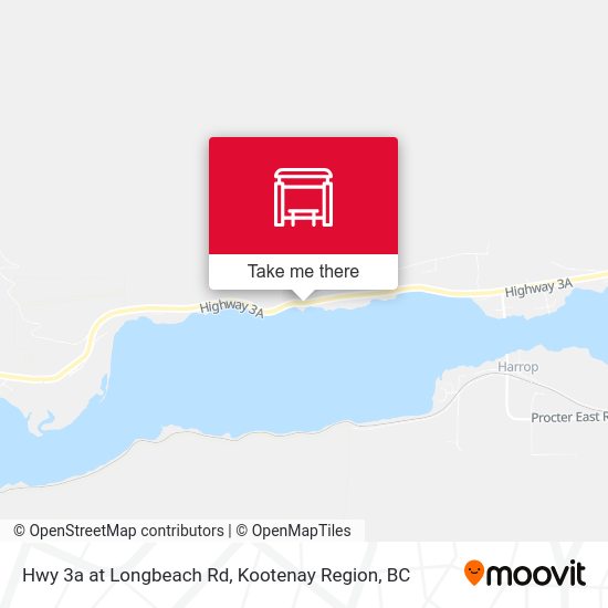 Hwy 3a at Longbeach Rd map