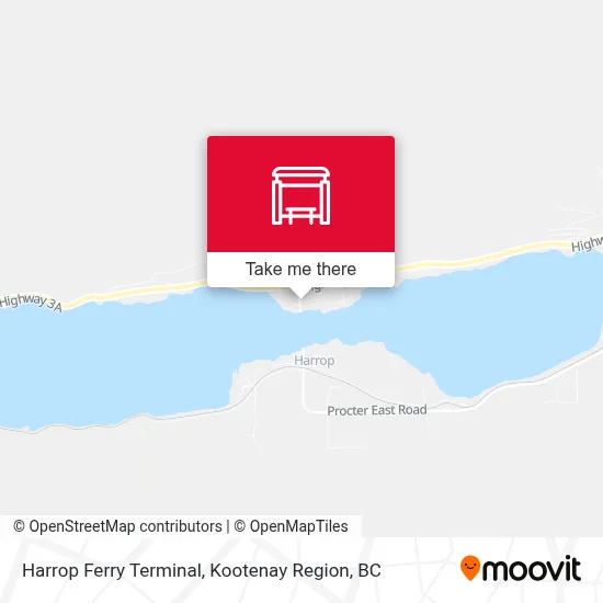 Harrop Ferry Terminal map