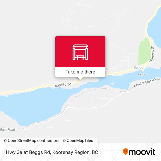 Hwy 3a at Beggs Rd map